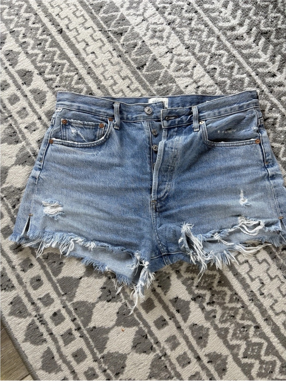 Citizens of Humanity Marlow Distressed Denim Shorts